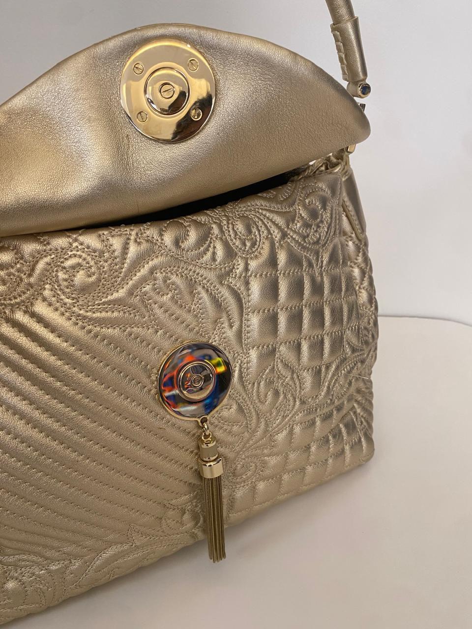 Versace Talia Vanitas Leather Shoulder Bag thumbnail 3