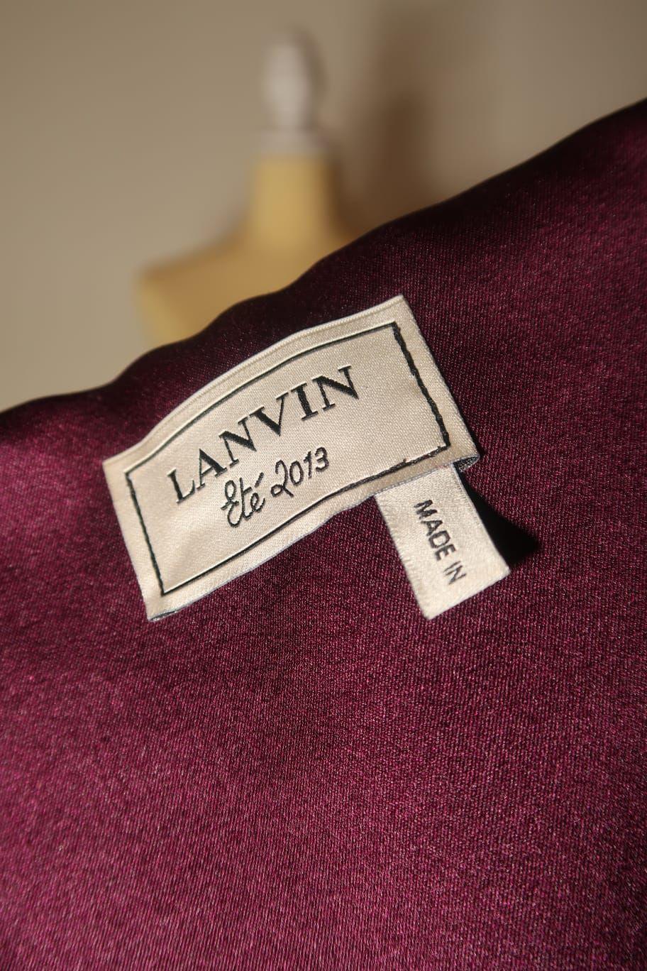 Lanvin purple V-neck sleeveless top thumbnail 3
