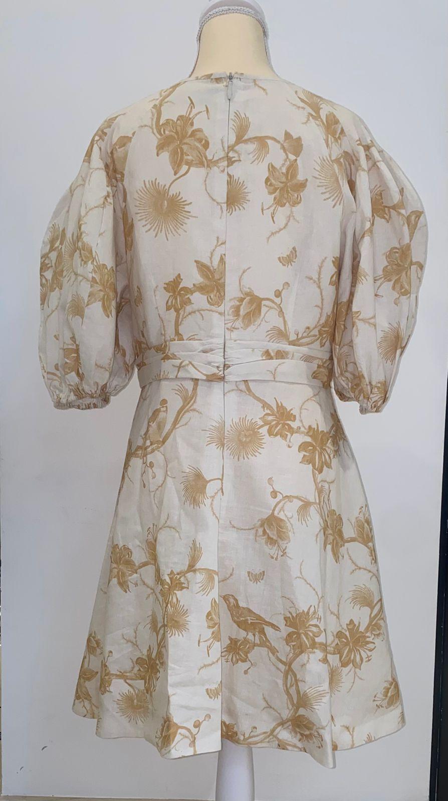 Zimmermann wrap mini dress in Keira Tan thumbnail 3