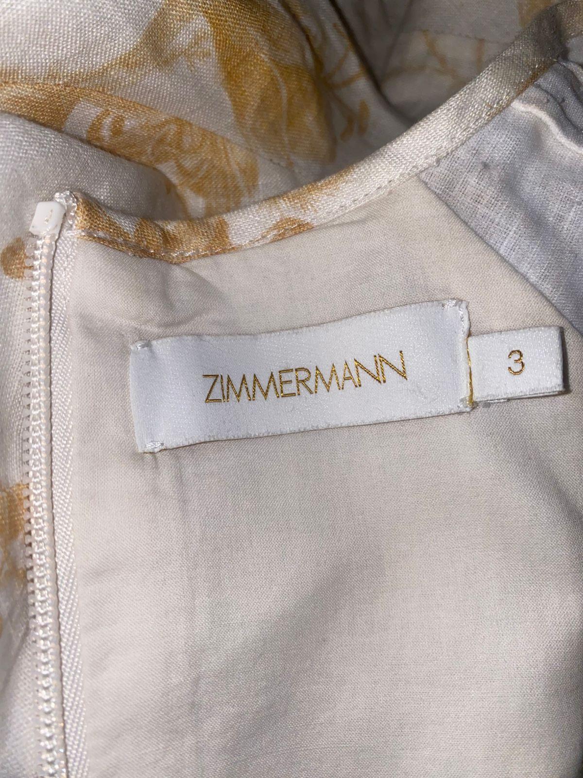 Zimmermann wrap mini dress in Keira Tan thumbnail 4