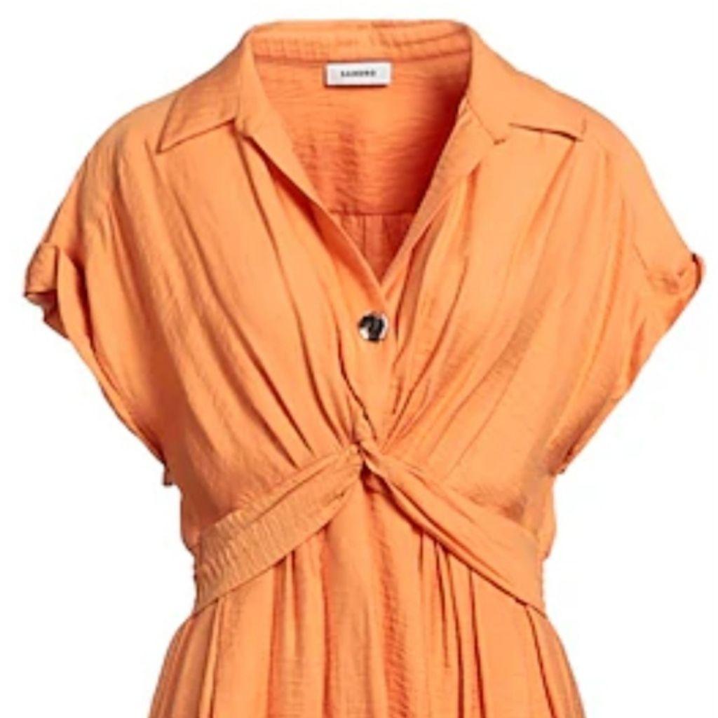 SANDRO Mini Dress Orange thumbnail 1
