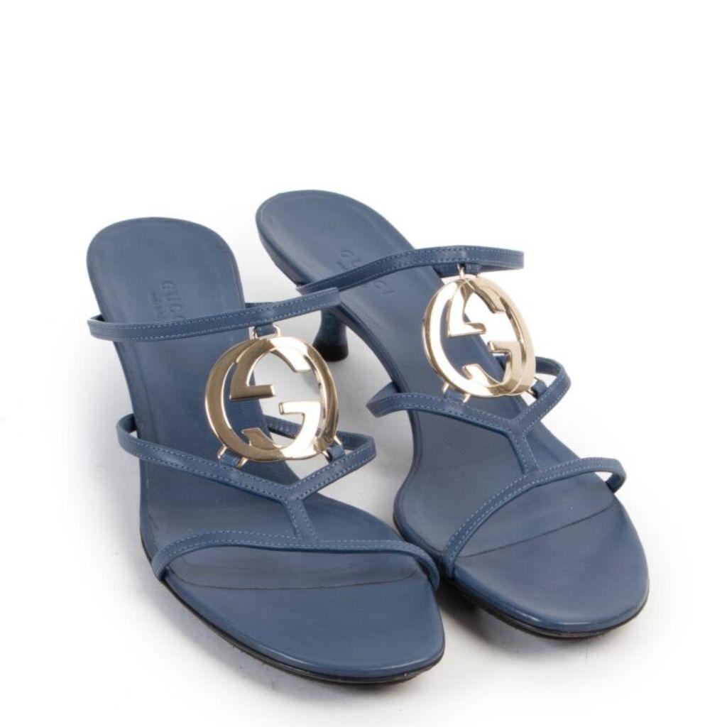 Gucci blue sandals thumbnail 1