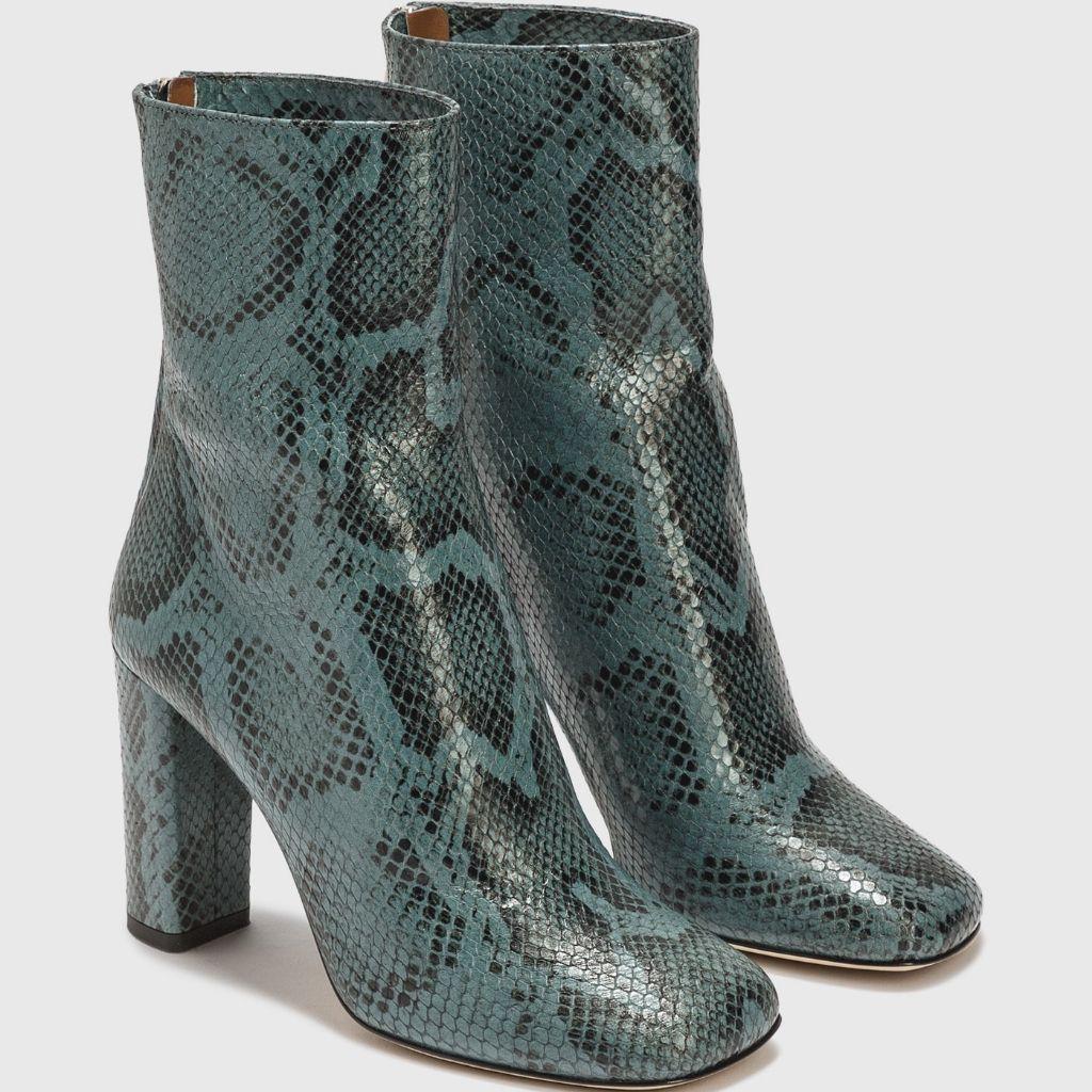 Paris Texas blue snake printed boots thumbnail 1