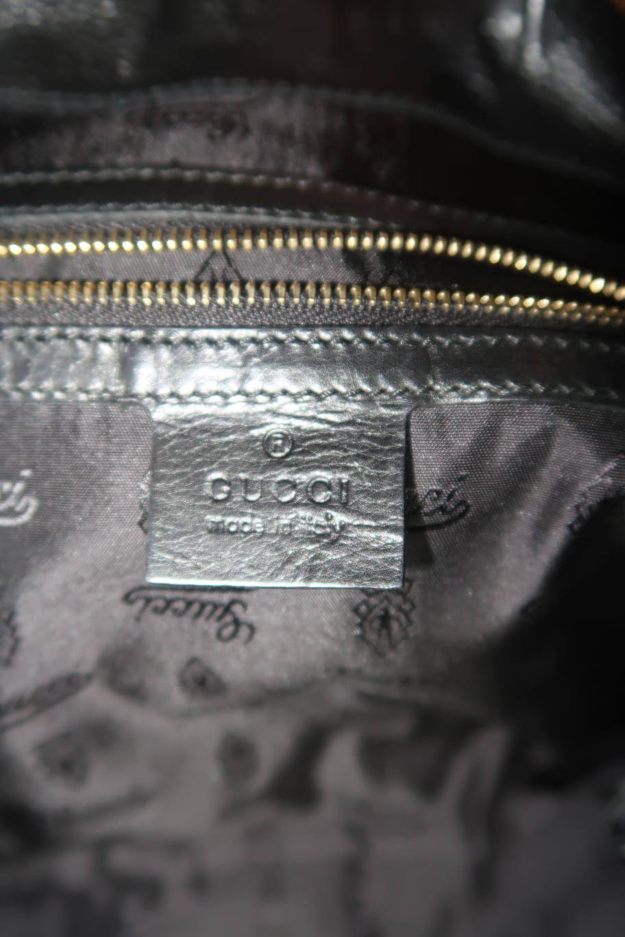 Gucci Silver/Black Python Large clutch bag thumbnail 4