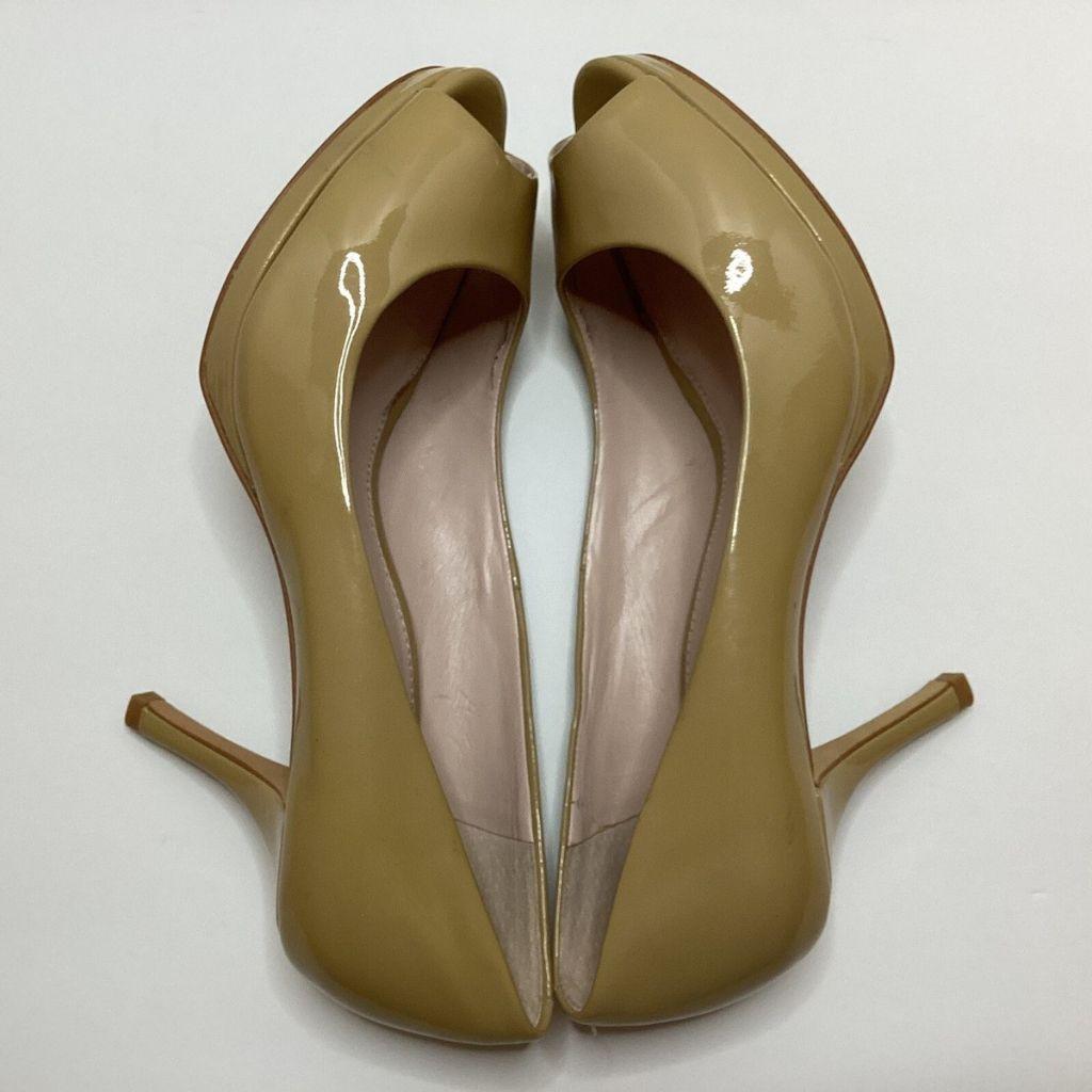 Bottega Veneta Patent Leather Peep Toe Pumps