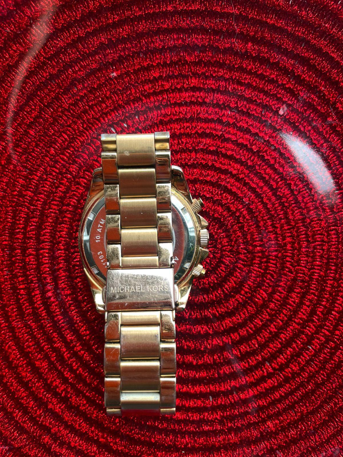 Michael Kors Champagne Gold Plated Stainless Steel Blair Women's Wristwatch 39 mm thumbnail 3