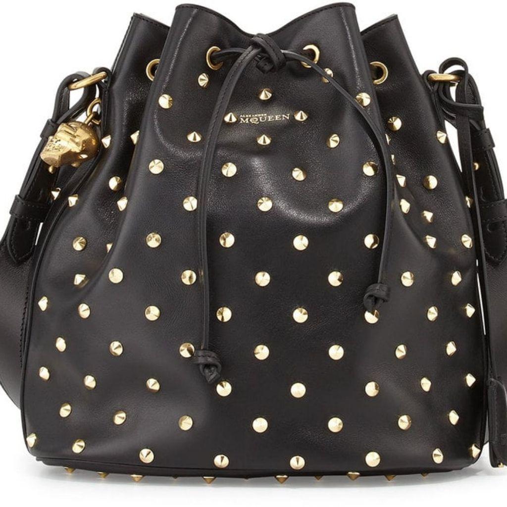 Alexander McQueen Leather Bucket Bag