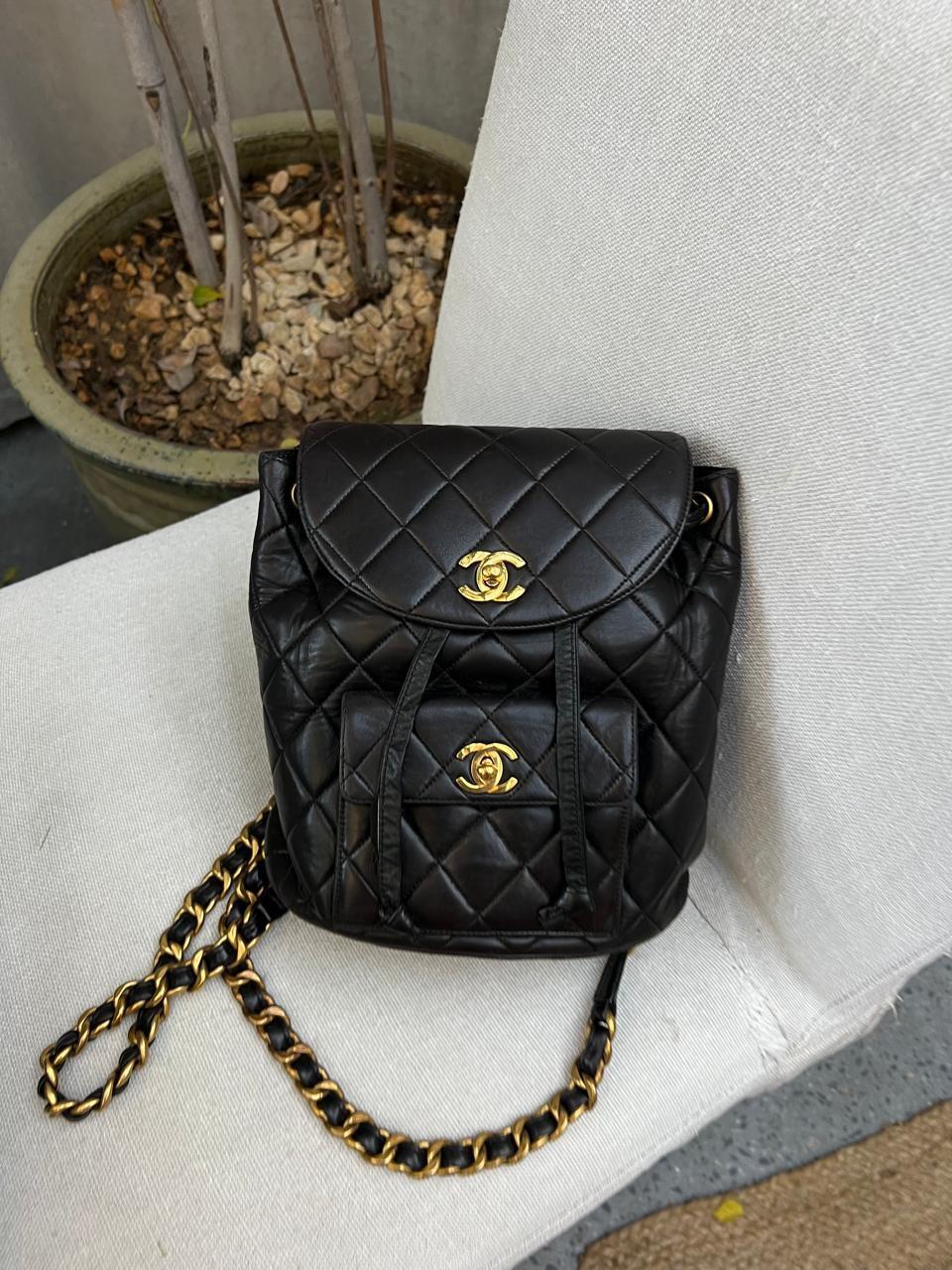 Chanel Quilted Vintage Duma Backpack Lambskin thumbnail 2