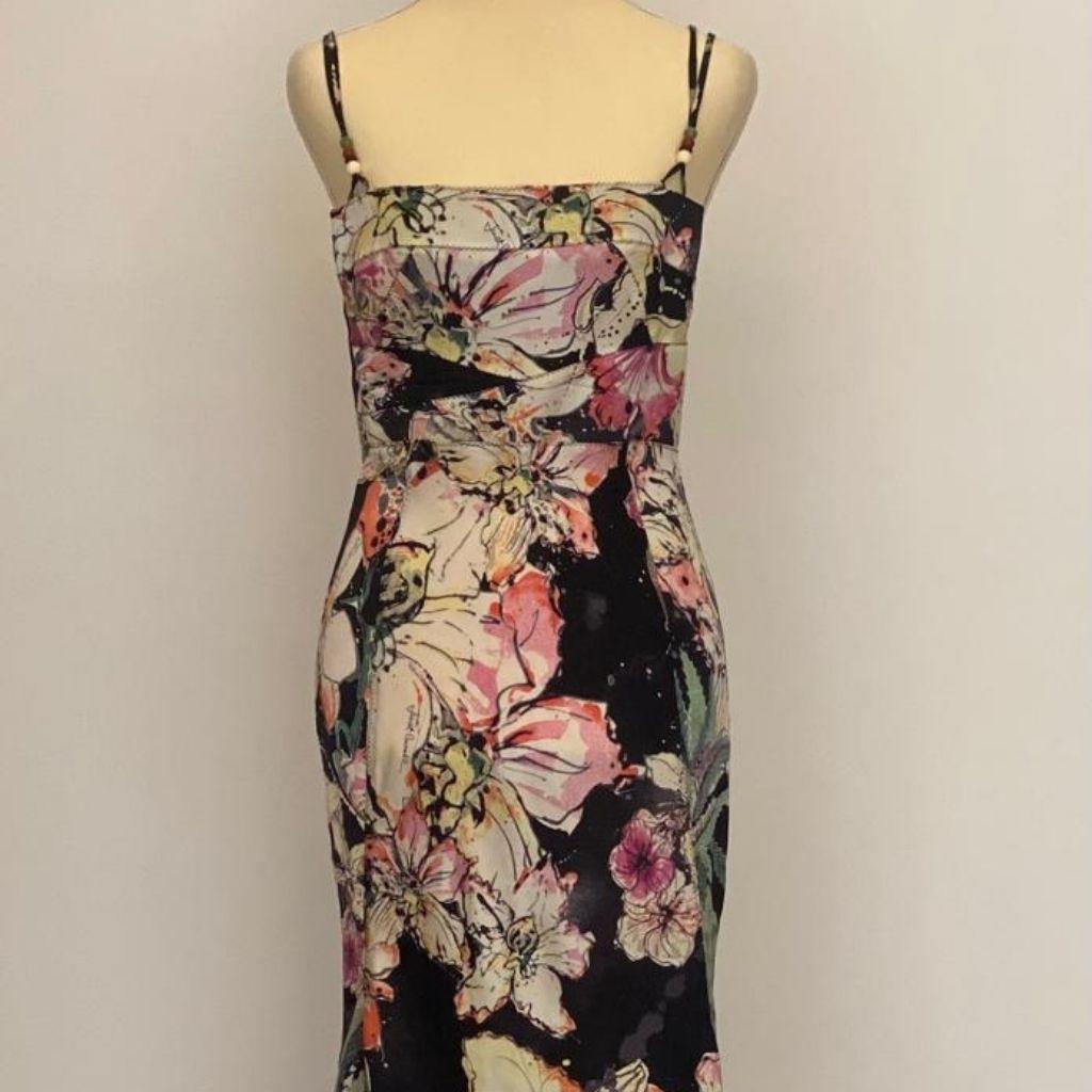 Roberto Cavalli floral-print silk dress thumbnail 1