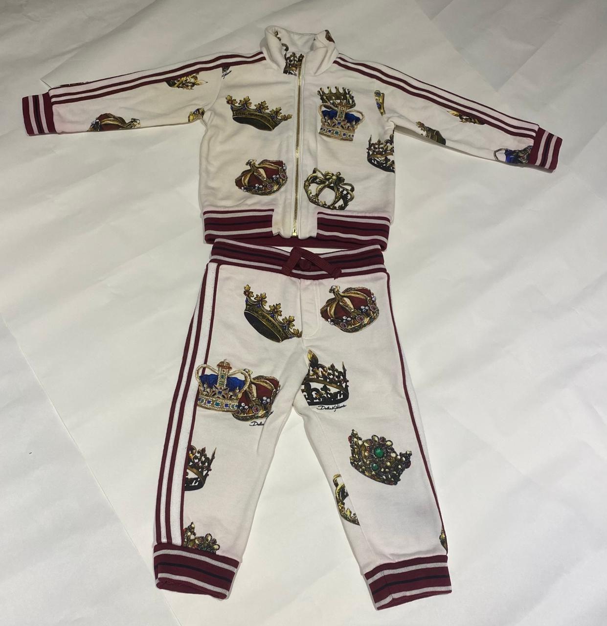 Dolce & Gabbana White Crown Printed Set thumbnail 3