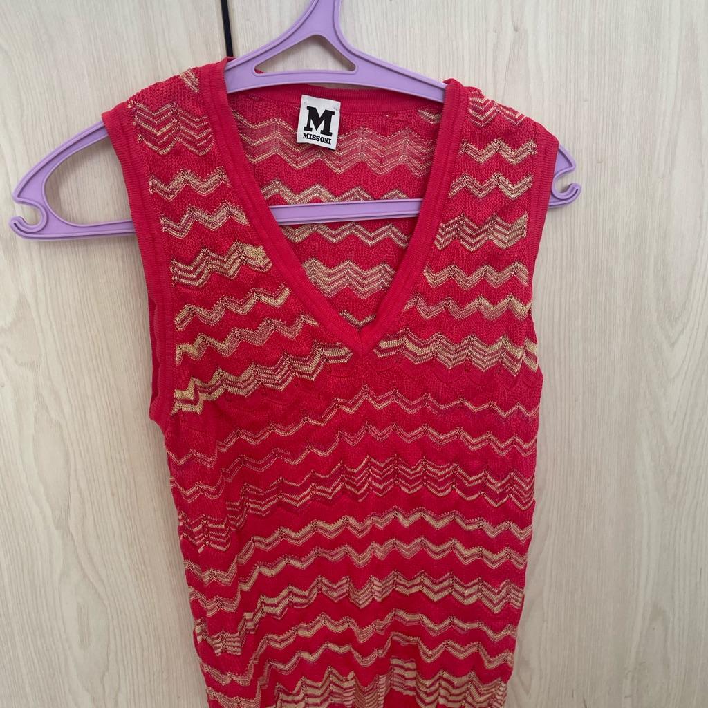 Hot pink tricots traditional Missoni top thumbnail 1