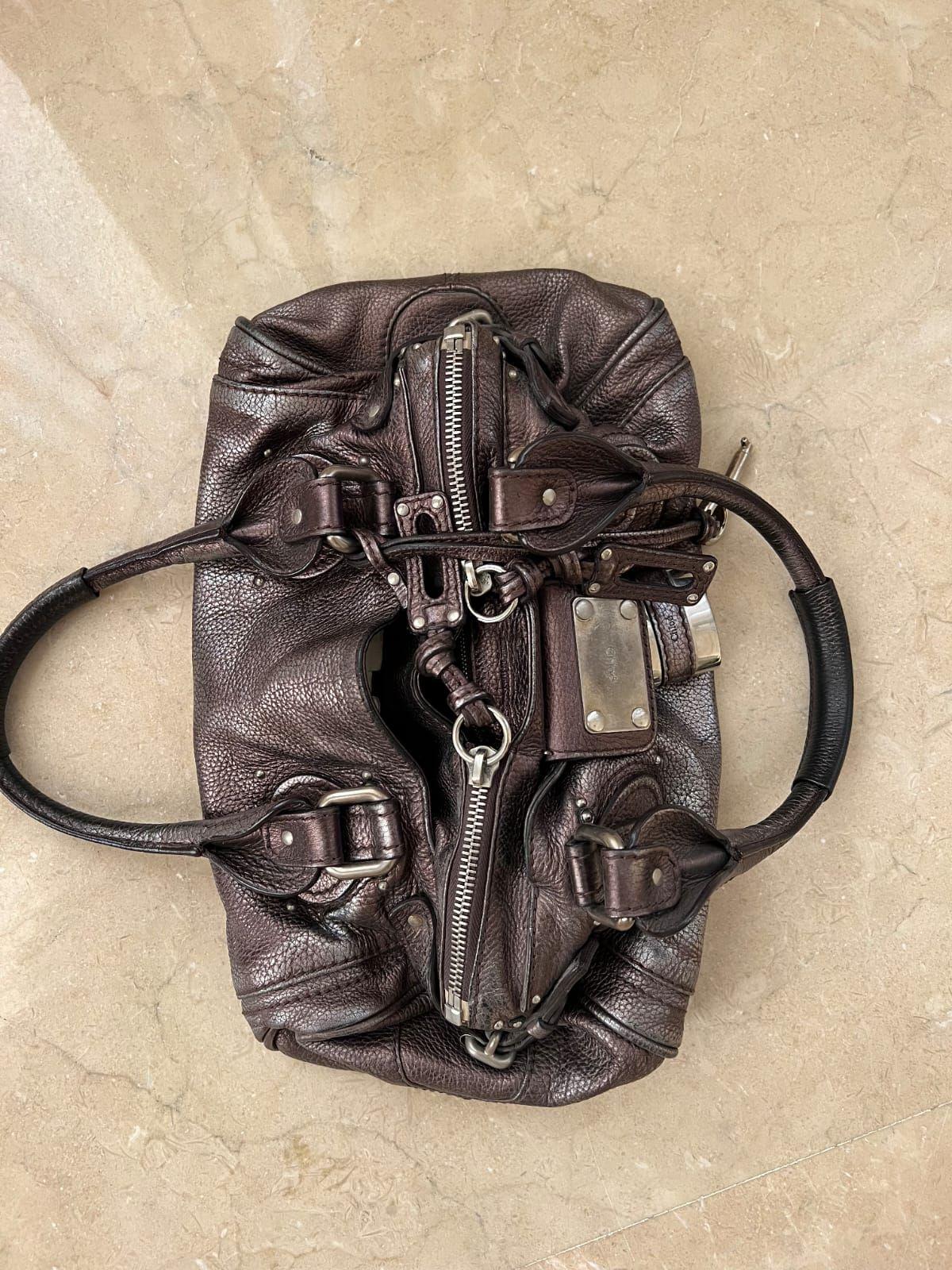 Chloe Metallic Brown Leather Mini Paddington Bag thumbnail 4