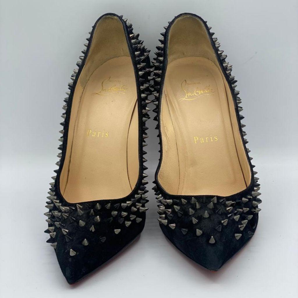 Christian Louboutin Black Suede Pumps thumbnail 1