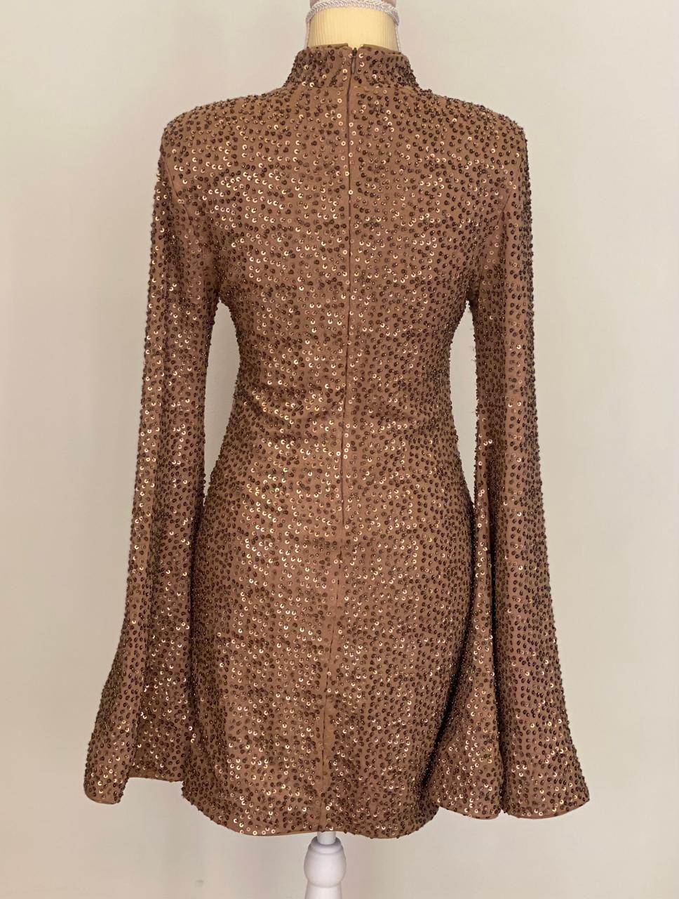 Michael Costello x Revolve Mock Neck Mini Dress thumbnail 3