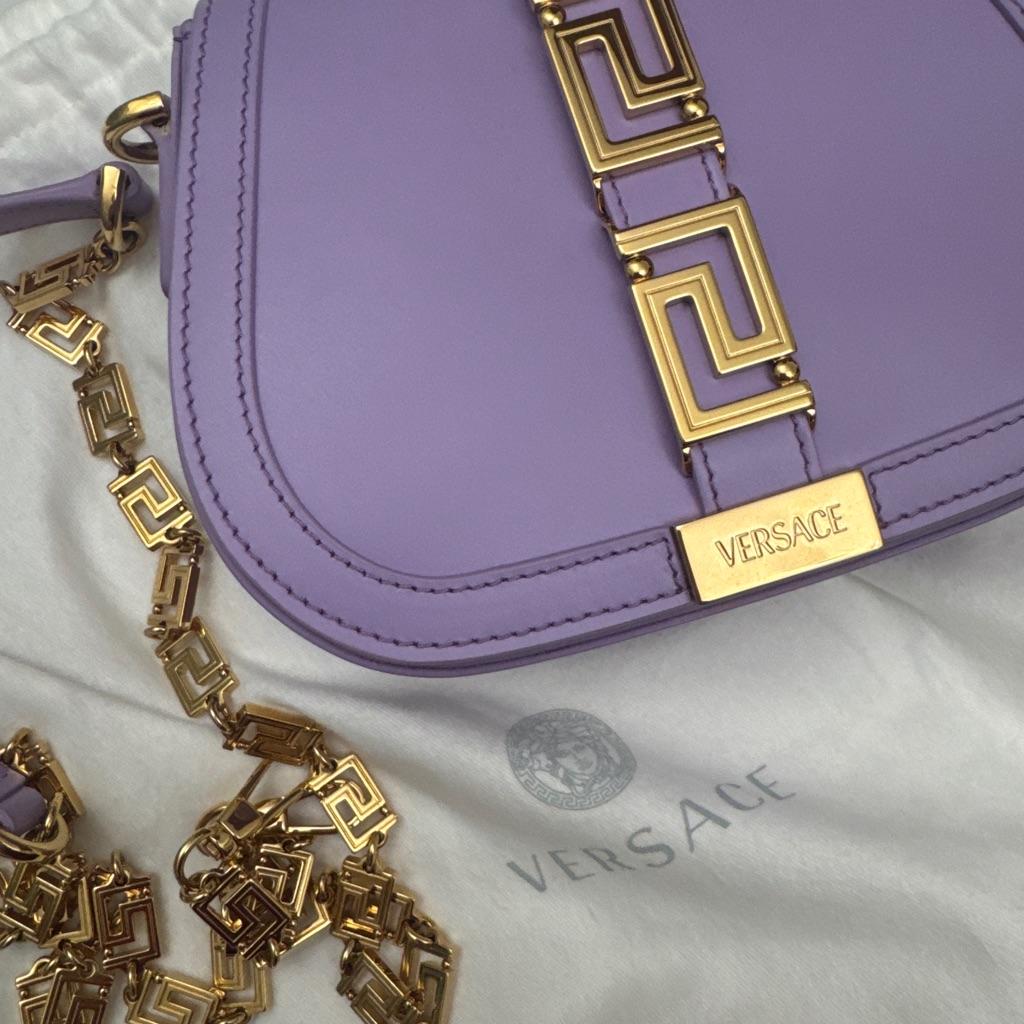 Versace Greca goddess leather crossbody bag thumbnail 2