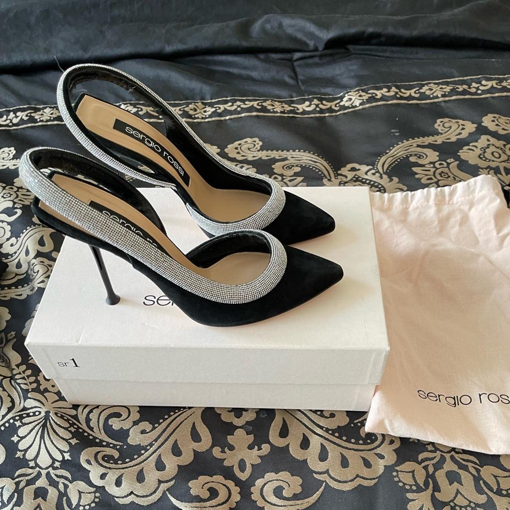 Sergio Rossi Milano Embellished Slingback Pump thumbnail 1