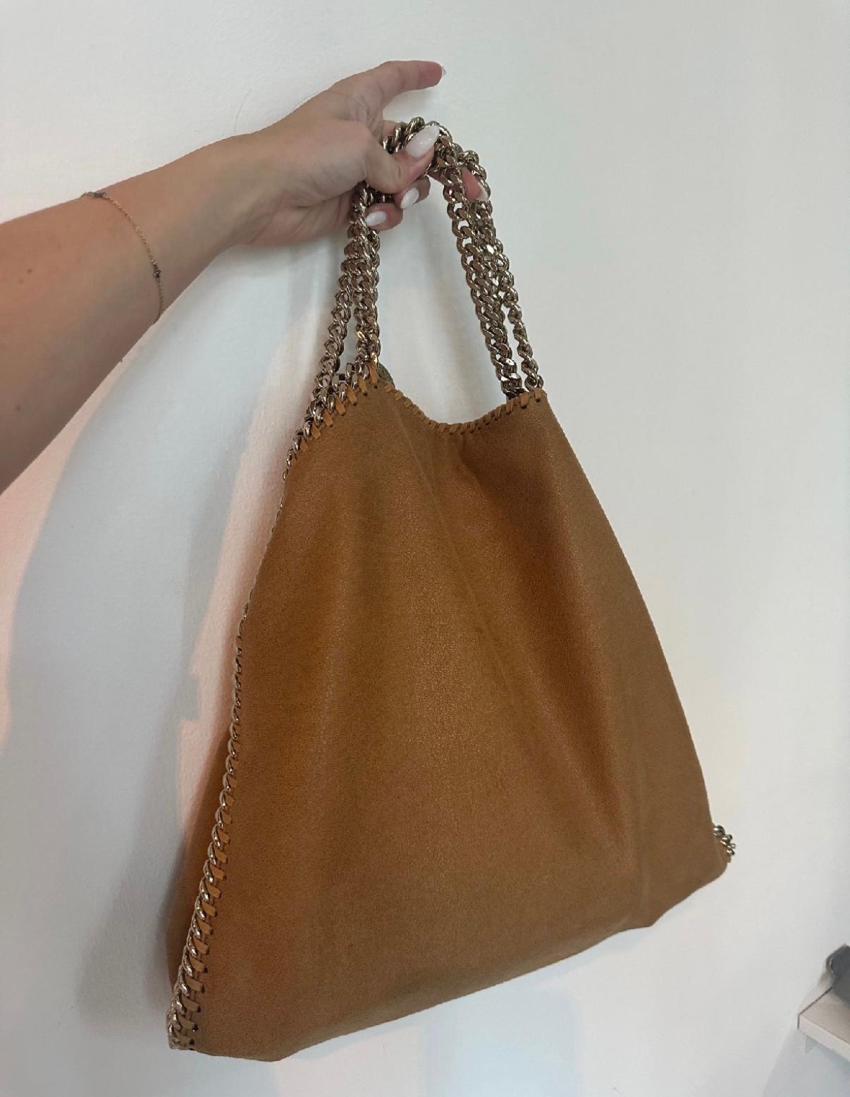 Falabella Fold Over Tote Bag in eco shaggy deer thumbnail 2