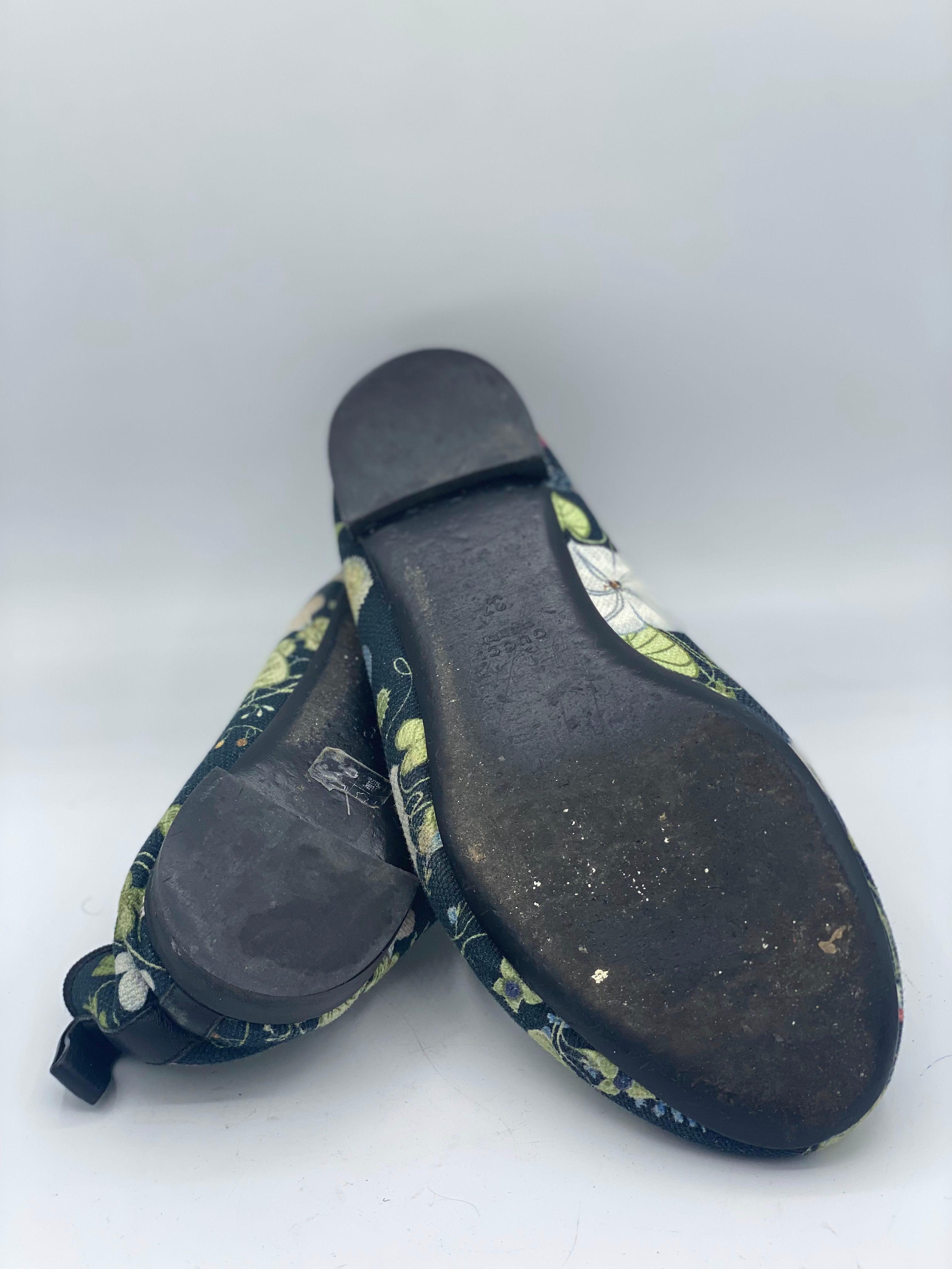 Gucci Floran Print Ballet Flats thumbnail 3