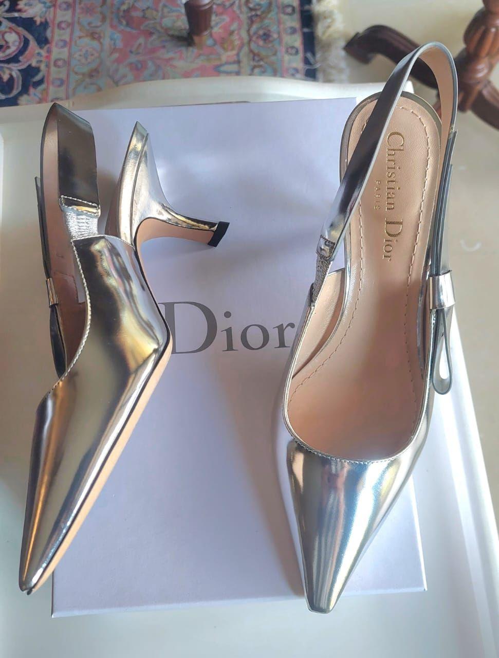 Dior Silver J'adior Slingback Pump thumbnail 3