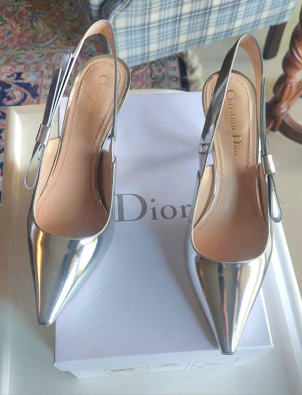 Dior Silver J'adior Slingback Pump thumbnail 4