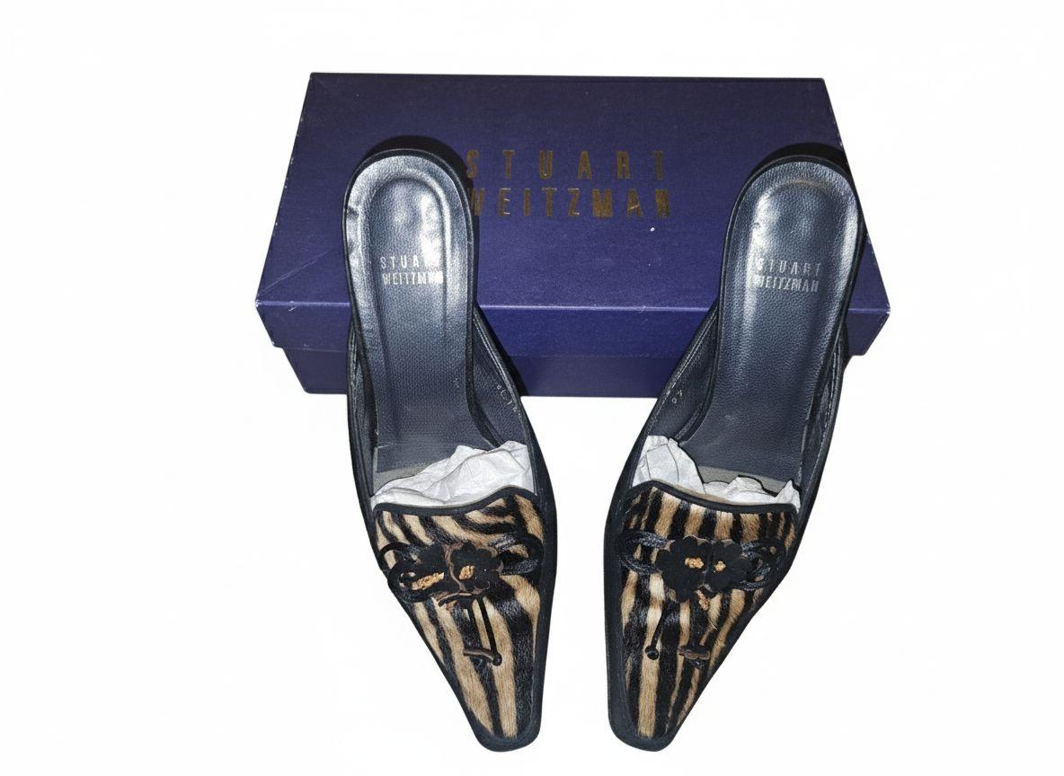 Stuart Weitzman Flora Edition Cognac Zebrette thumbnail 2