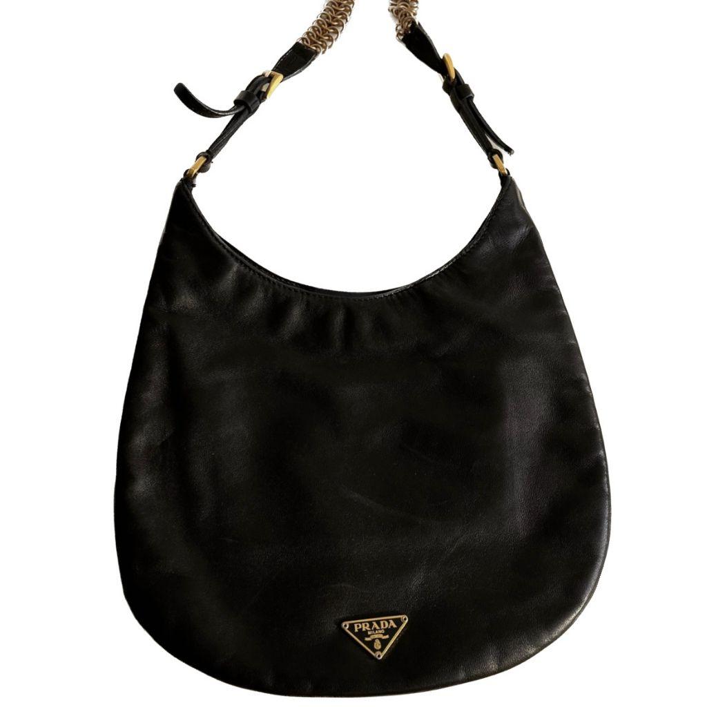 Prada
Large leather shoulder bag